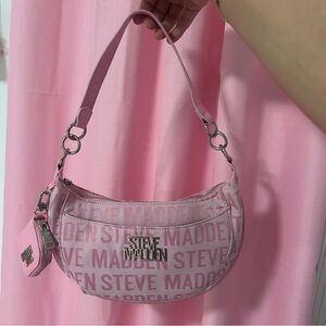 Steve Madden Pink Crescent Shoulder Bag
